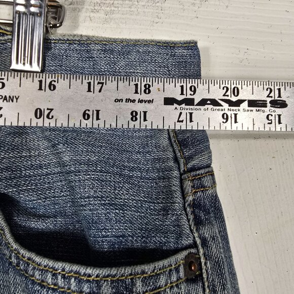 Levis 569 Blue Jeans Size 36X34 Men's Wide Straight Leg Denim - Picture 10 of 10